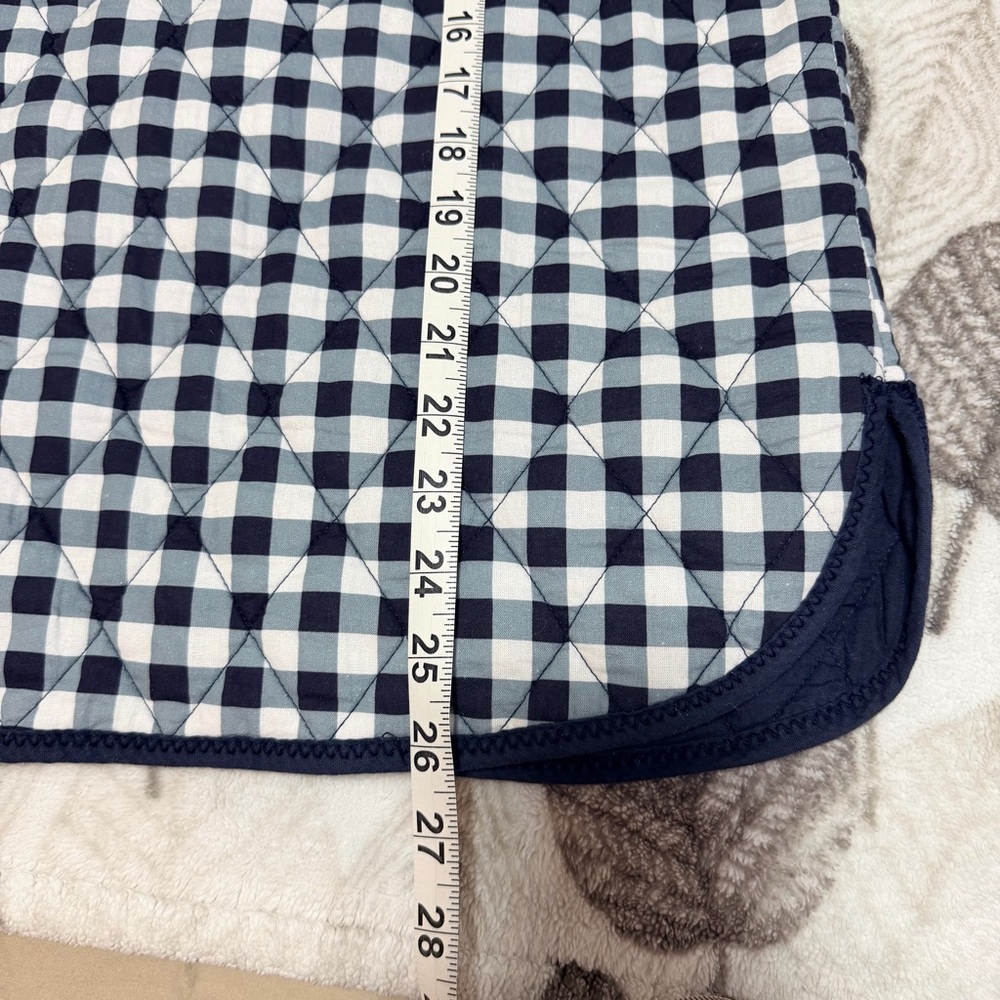 Free People Claudine Quilted Vest Gingham Tie-Front Medium 100% Cotton - Picture 10 of 12